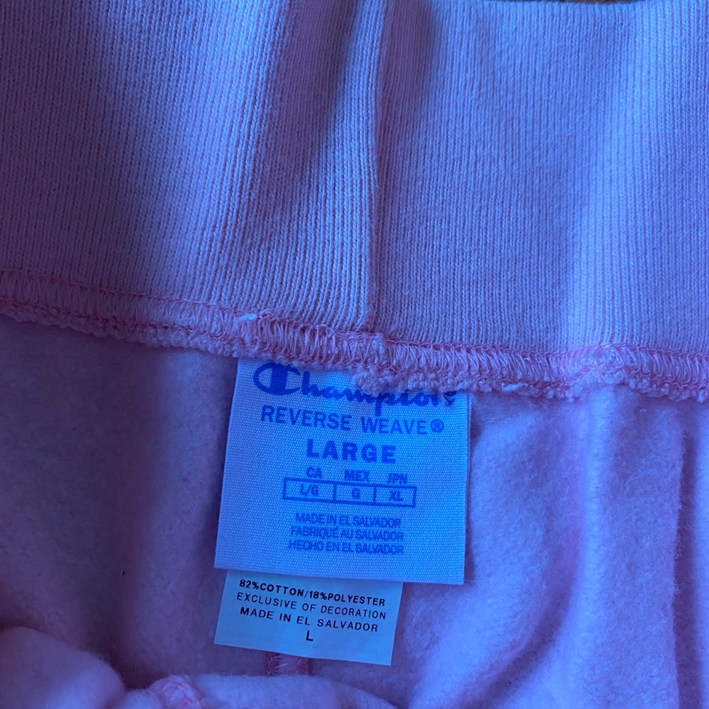 Pink Champion reverse weave joggers - Picture 4 of 6